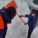 Rekordné sneženie: Kamčatku zasypali metre snehu