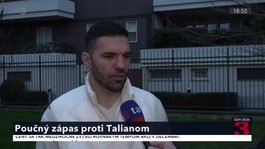 Peter Frühauf po zápase s Talianskom a pred Švédskom