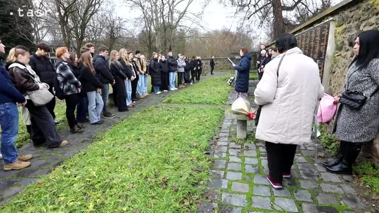 Pietny akt v rámci projektu Ma bisteren! venovaného pripomínaniu holocaustu Rómov pri príležitosti Medzinárodného dňa ľudských práv