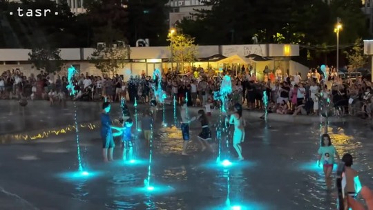 Fontána v Bratislave hrala Vargu