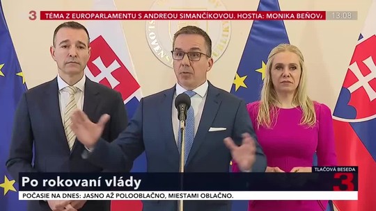 Tomáš, Saková a Drucker po rokovaní vlády: Opatrenia na podporu ekonomiky kabinet prerokuje po zasadnutí tripartity