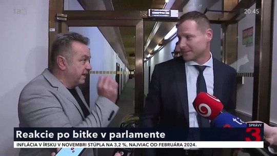 Reakcie poslancov po potýčke v parlamente