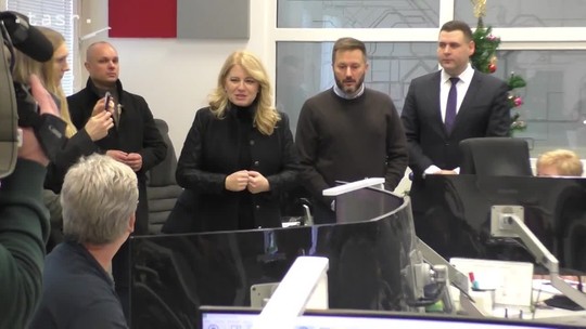 Prezidentka na Vianoce navštívila ľudí, ktorí cez sviatky pracujú