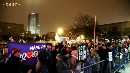 Opozičný protest v Bratislave