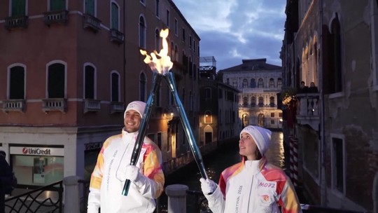 Olympijský oheň v čarovných Benátkach