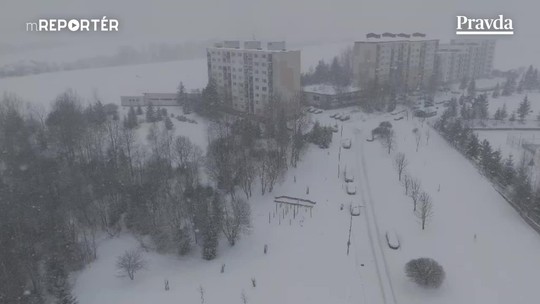 Snehová nádielka v Brezne