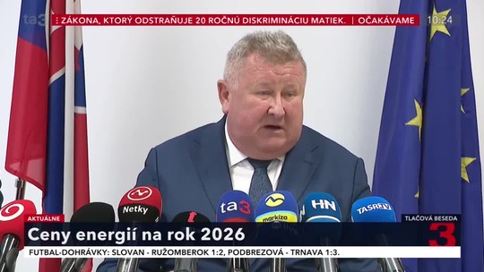 Šéf ÚRSO Holjenčík o cenách energií