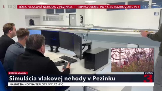 Simulácia nehody pri Pezinku. Žilinskí experti ukázali, ako došlo k zrážke vlakov